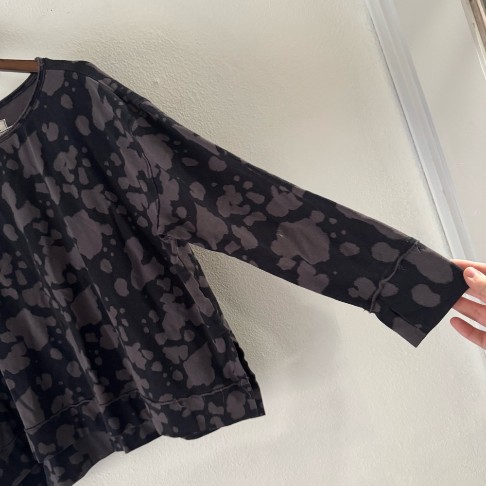 Acid Wash Bleach Dye Oversized Lightweight Sweatshirt XL Rachel Hollis Indie - Picture 5 of 13